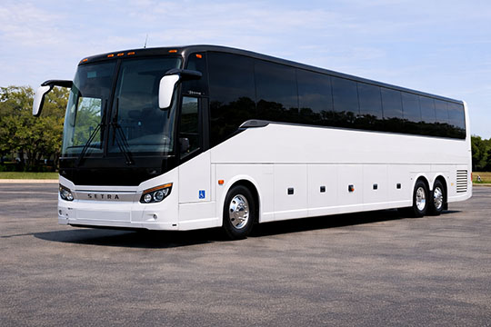 56-passenger charter bus available for charter in Umatilla, OR